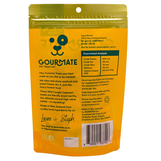 Gourmate Wild Caught Calamari | 100% Squid Treat - Niuniu's Pet Shop