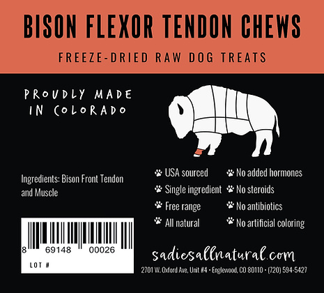 Bison Flexor Tendon Chews image 1