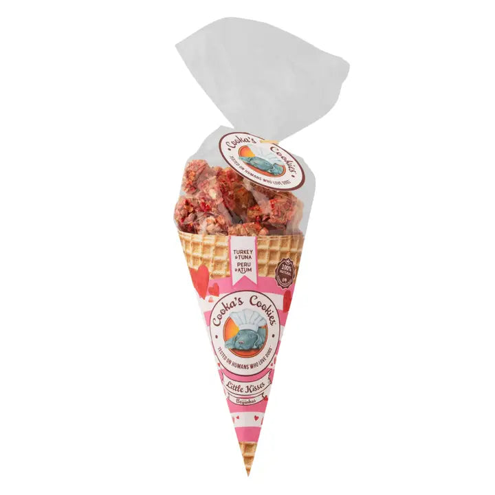 Pink Kisses - Turkey & Tuna Dog Treats image 0
