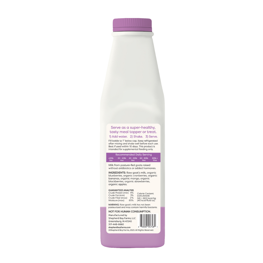 Freeze-Dried Raw Goat Milk Topper- Super Fruit Blend image 2