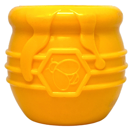 Honey Pot Dog eCup Treat Dispenser | Durable PUP-X Rubber Enrichment Toy | USA Made