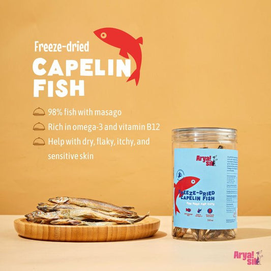 Freeze-Dried Capelin - Niuniu's Pet Shop