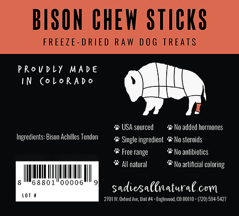 Bison Chew Sticks - Niuniu's Pet Shop