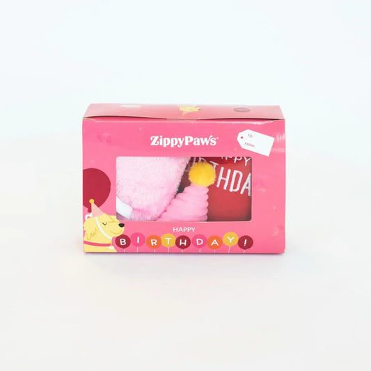 Pup Birthday Box Pink - Niuniu's Pet Shop