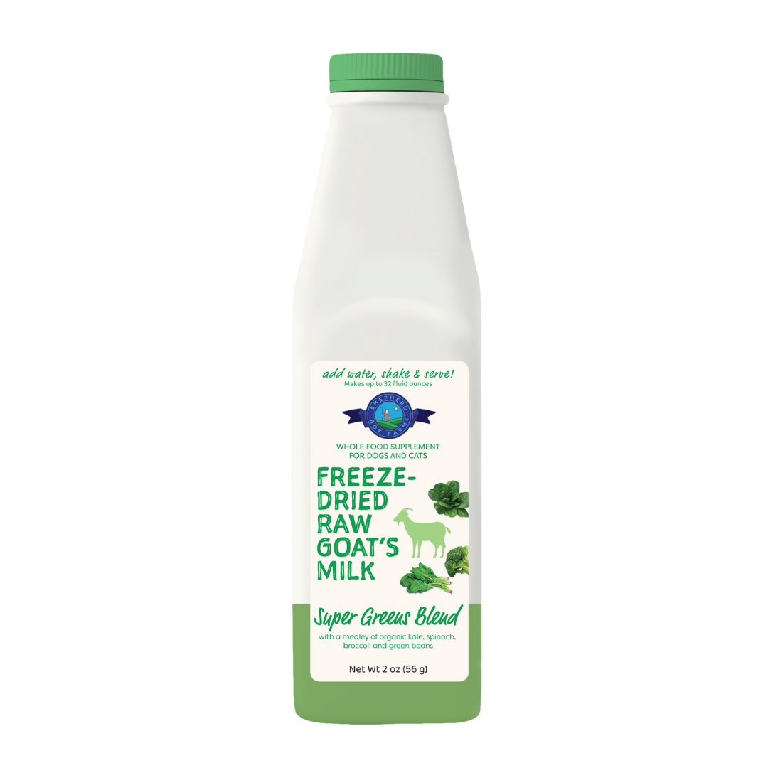 Freeze-Dried Raw Goat Milk Topper- Super Greens Blend image 2