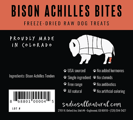 Bison Achilles Bites - Niuniu's Pet Shop