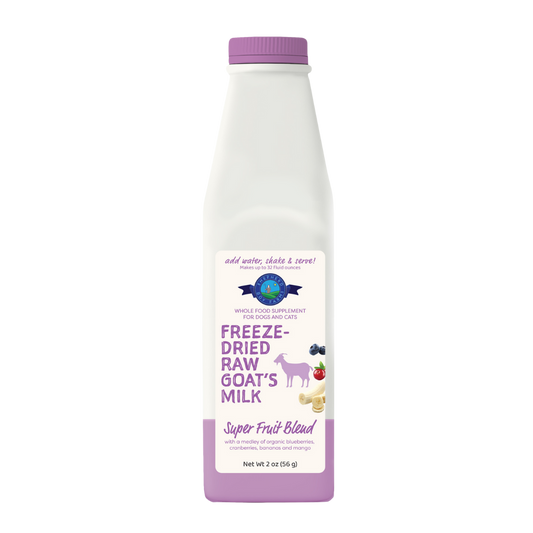 Freeze-Dried Raw Goat Milk Topper- Super Fruit Blend - Niuniu's Pet Shop