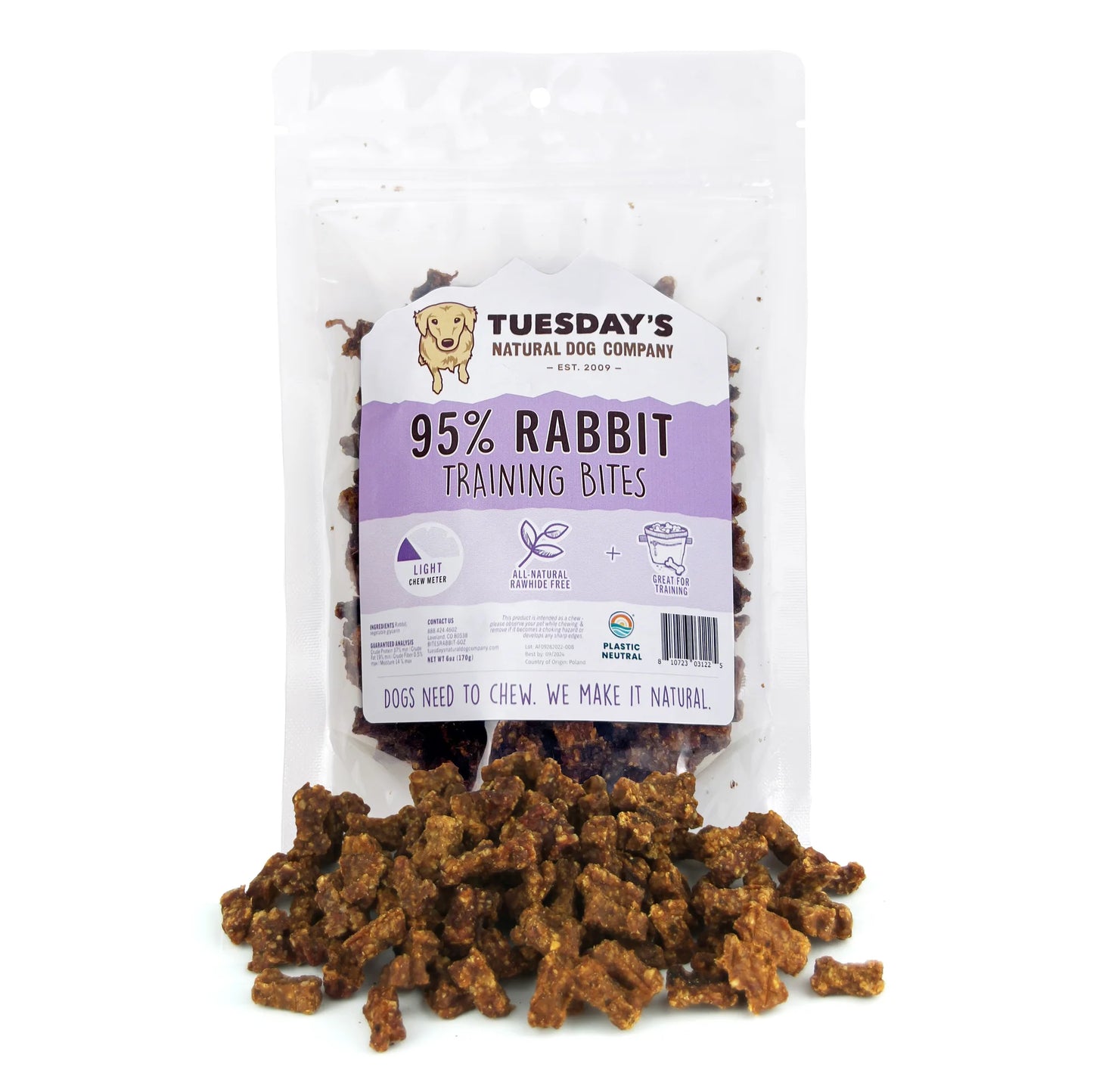 95% Rabbit Training Bites - 6 oz image 0