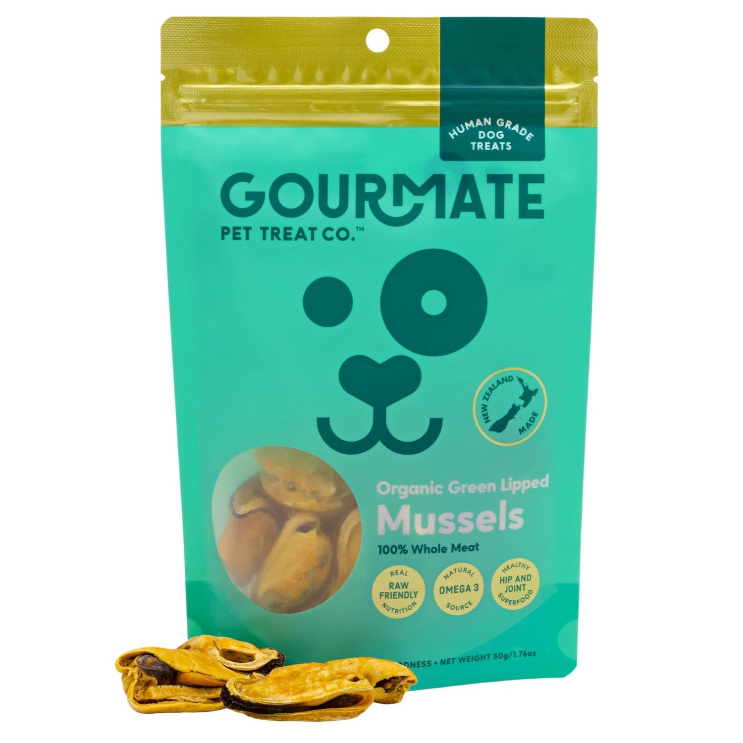Gourmate Organic Green Lipped Mussels | 100% Mussel Treat - Niuniu's Pet Shop