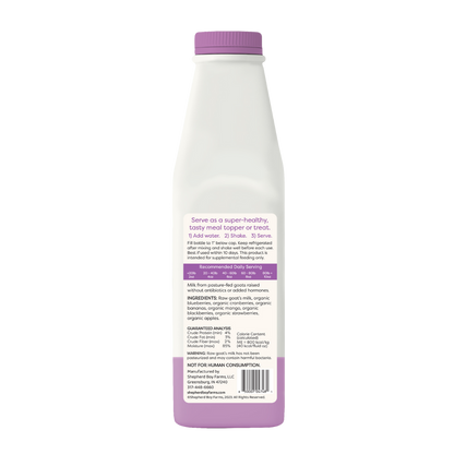 Freeze-Dried Raw Goat Milk Topper- Super Fruit Blend - Niuniu's Pet Shop