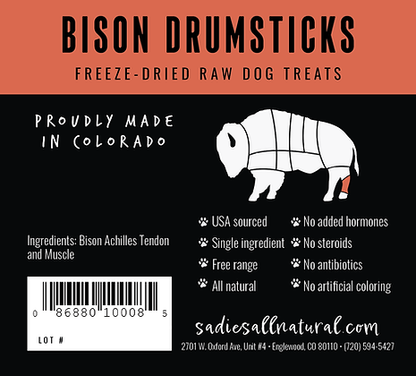 Bison Drumsticks - Niuniu's Pet Shop