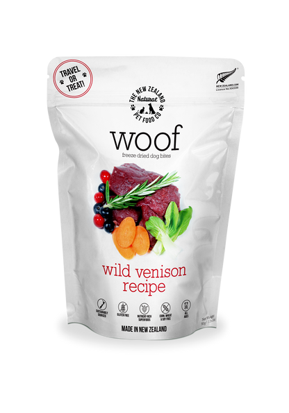 Woof Wild Venison Freeze Dried Dog Food - Niuniu's Pet Shop