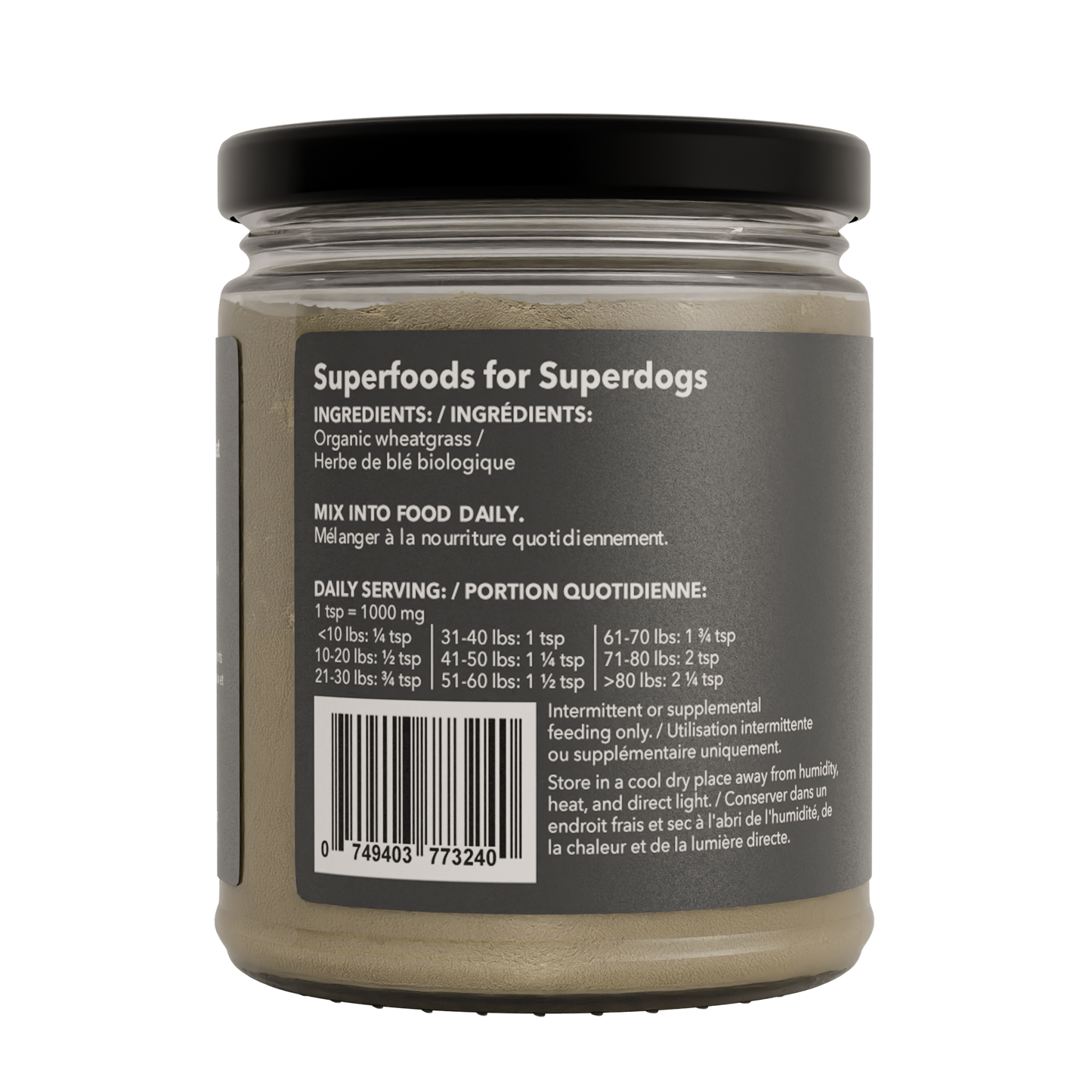 Organic Wheatgrass - Nutrient-Rich Dog Supplement