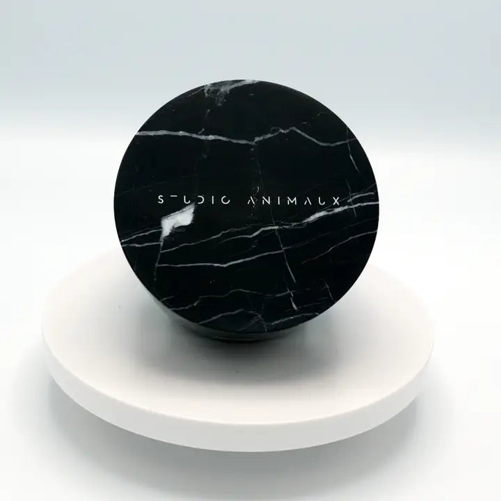 Marble Food and Drink Bowl | Nero Marquina