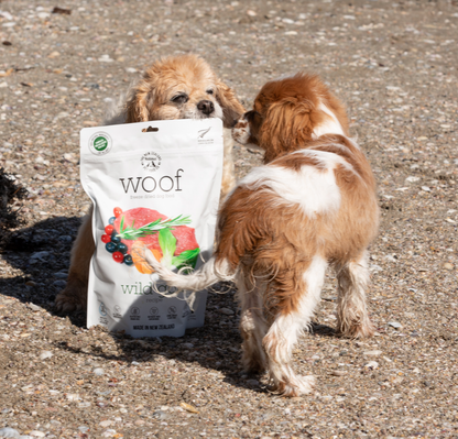 Woof Wild Goat Freeze Dried Dog Food 1.76oz | 9.9oz | 2.2lb - Niuniu's Pet Shop