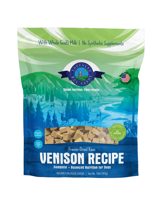 Freeze Dried Venison Recipe Food for Dogs