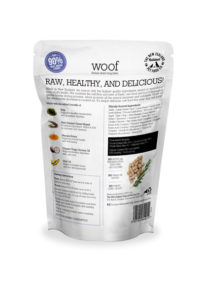Woof Lamb Freeze Dried Dog Food 1.76oz | 9.9oz | 2.2lb - Niuniu's Pet Shop