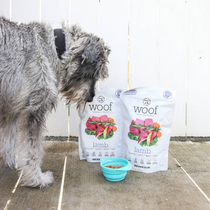 Woof Lamb Freeze Dried Dog Food 1.76oz | 9.9oz | 2.2lb - Niuniu's Pet Shop