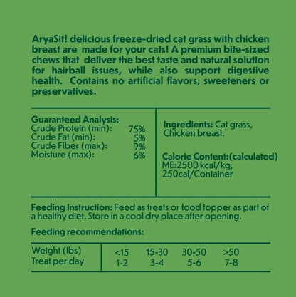 Freeze-Dried Cat Grass - Niuniu's Pet Shop