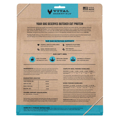 Vital Essentials FDR Beef Entree & Mixer Soft Nibs 14oz - Niuniu's Pet Shop
