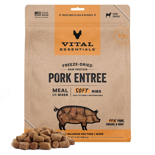 Vital Essentials FDR Pork Entree & Mixer Soft Nibs 14oz