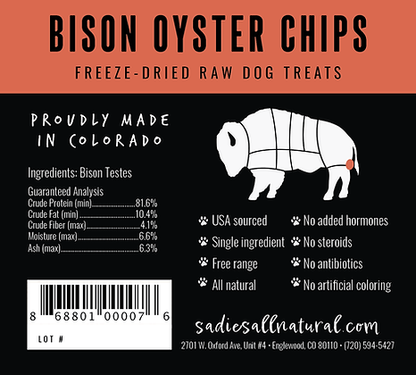 Bison Oyster Chips - Niuniu's Pet Shop