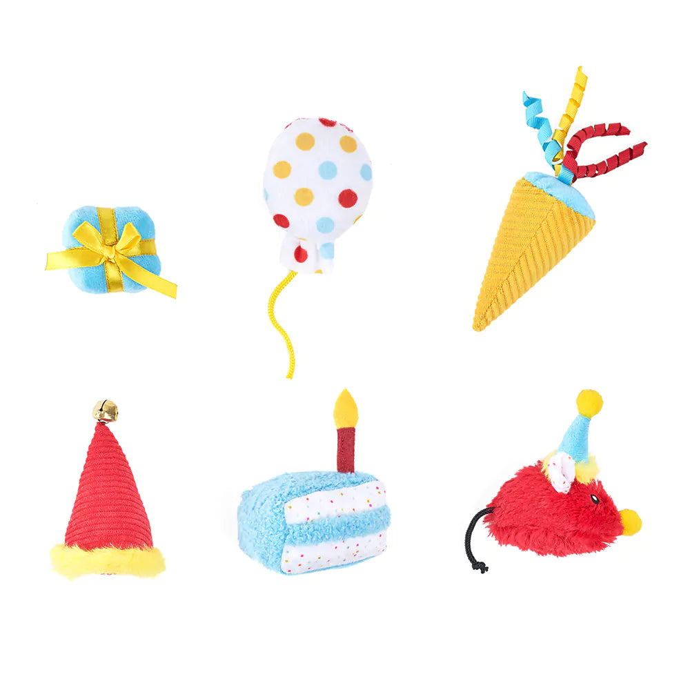ZippyClaws® 6-Pack - Birthday Party - Niuniu's Pet Shop