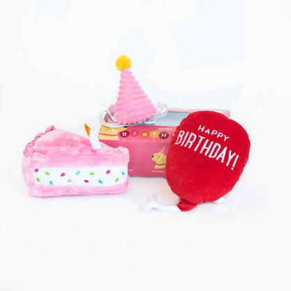 Pup Birthday Box Pink - Niuniu's Pet Shop