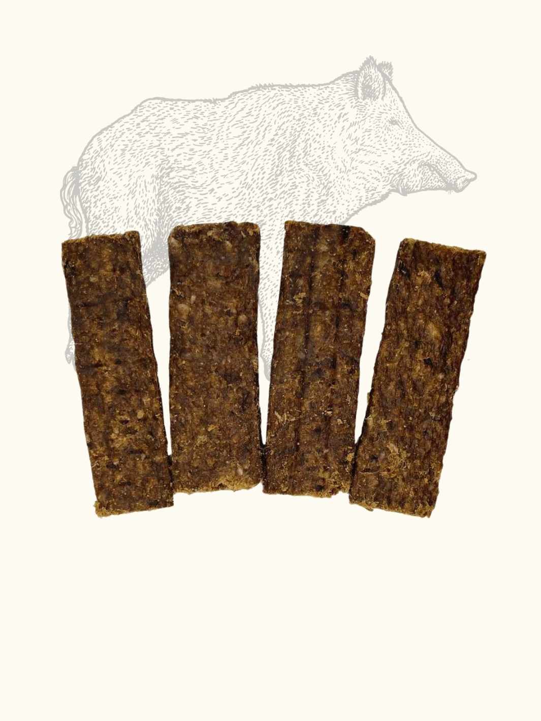 Wild boar slices