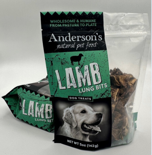Anderson's- Lamb Lung Bits  (Multiple Sizes)