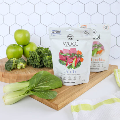 Woof Lamb Freeze Dried Dog Food 1.76oz | 9.9oz | 2.2lb - Niuniu's Pet Shop