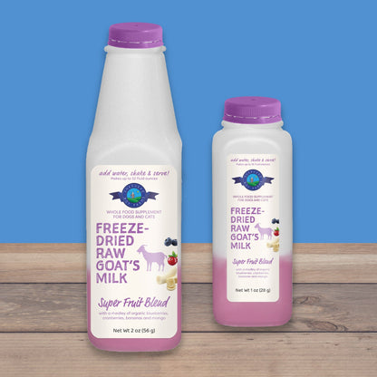 Freeze-Dried Raw Goat Milk Topper- Super Fruit Blend - Niuniu's Pet Shop