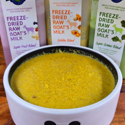 Freeze-Dried Raw Goat Milk- Golden Blend - Niuniu's Pet Shop