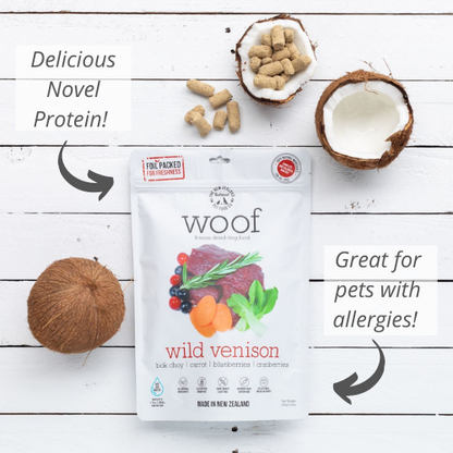Woof Wild Venison Freeze Dried Dog Food - Niuniu's Pet Shop