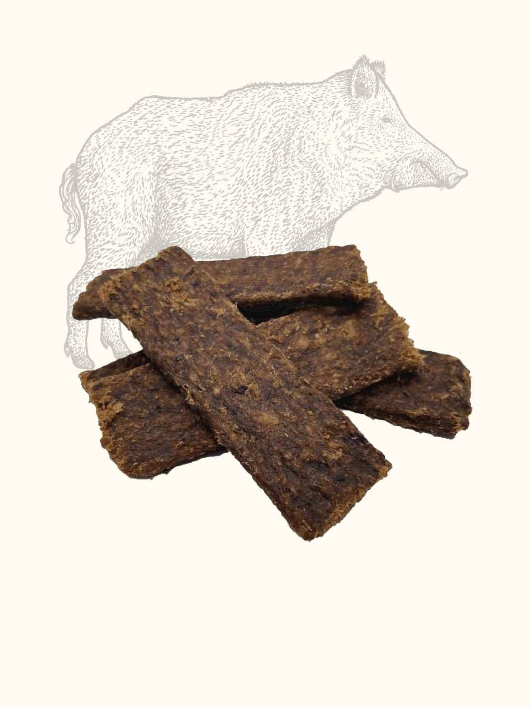Wild boar slices