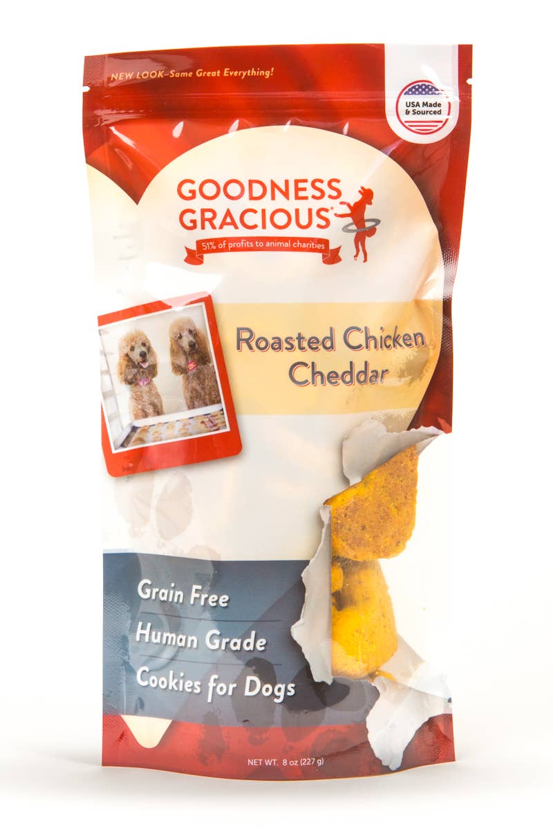 Roasted Chicken Cheddar Cookies (Human Grade/Grain Free) 8oz