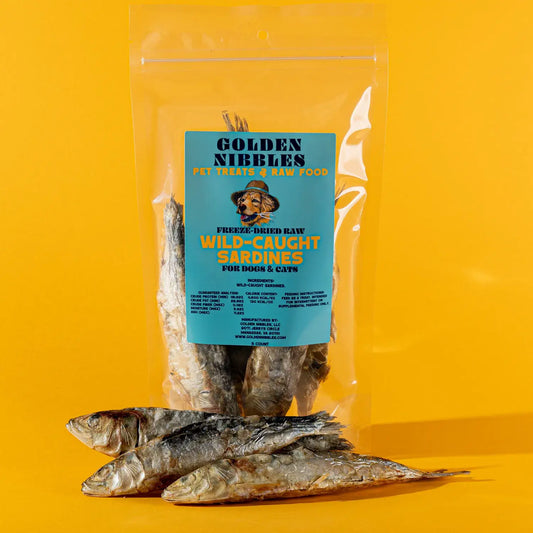 Sardines - Bag of 5 - Freeze-Dried Treat for Dogs & Cats