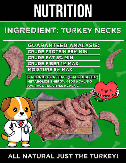Berta Bites Freeze-Dried Free Range Organic Turkey Necks