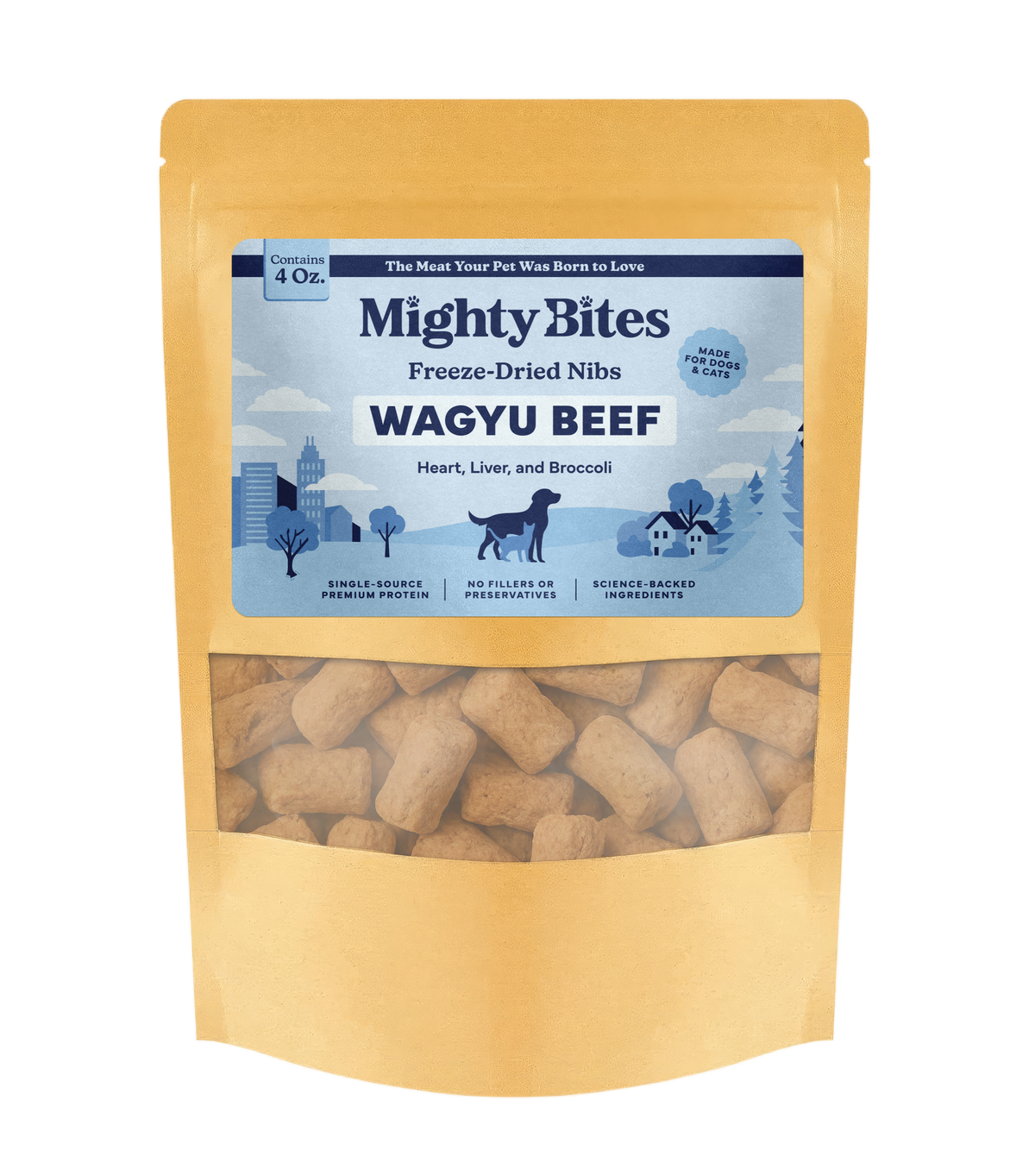 Nibs | Wagyu Beef + Heart, Liver & Broccoli | 10 ct