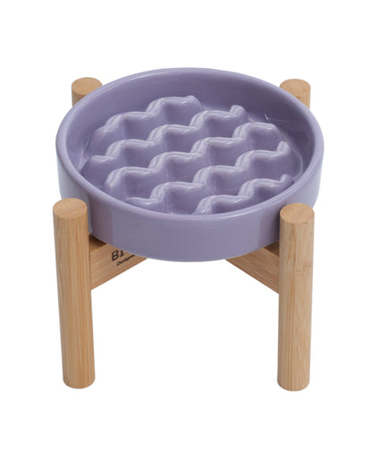 [Macaroni] Slow Feeder Dog Bowls - Yellow / Frozen Blue / Purple