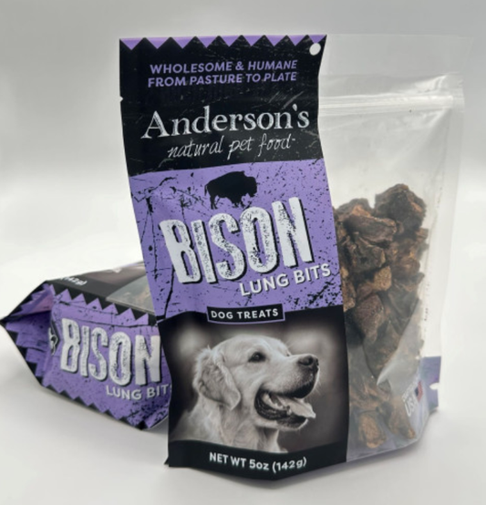 Anderson's- Bison Lung Bits  (Multiple Sizes)
