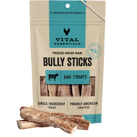 Vital Essentials Freeze-Dried Bully Sticks Dog Treats